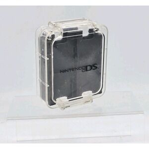 Nintendo DS Clear Black Square 16-in-1 Game Card Carry Case Cartridge Holder Box